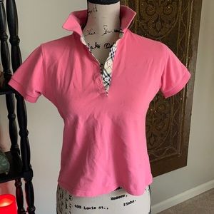 Burberry PINK POLO SHIRT Womens XS/S  Girls L